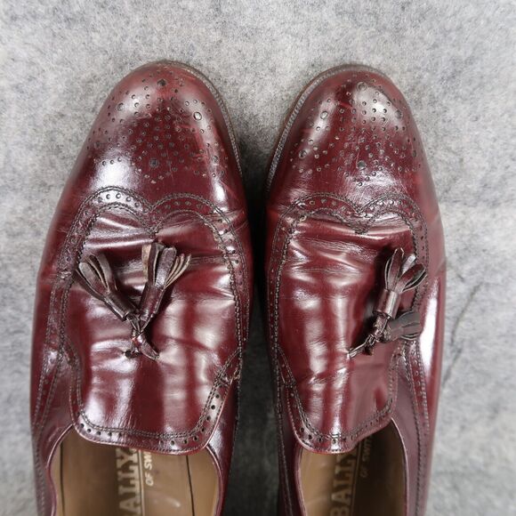 Bally Shoes Mens 8 Tassel Loafers Salisbury Wingtip Leather Brogue Classic Dress - Picture 8 of 15